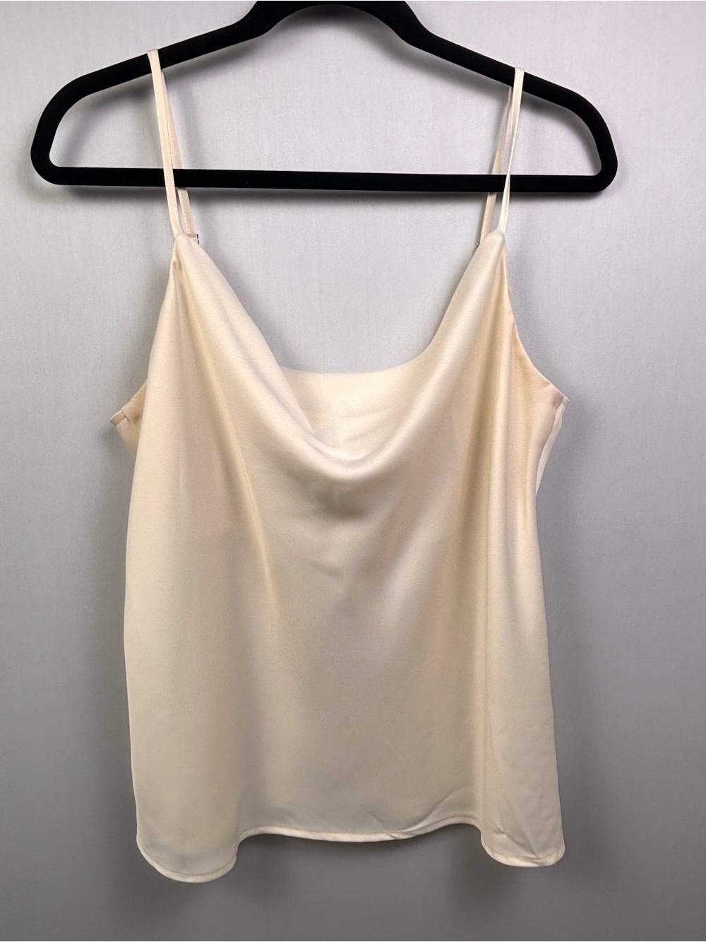 Banana Republic Cream Satin Cowl Camisole